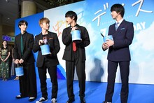左から高杉真宙、佐野玲於、中川大志、横浜流星。