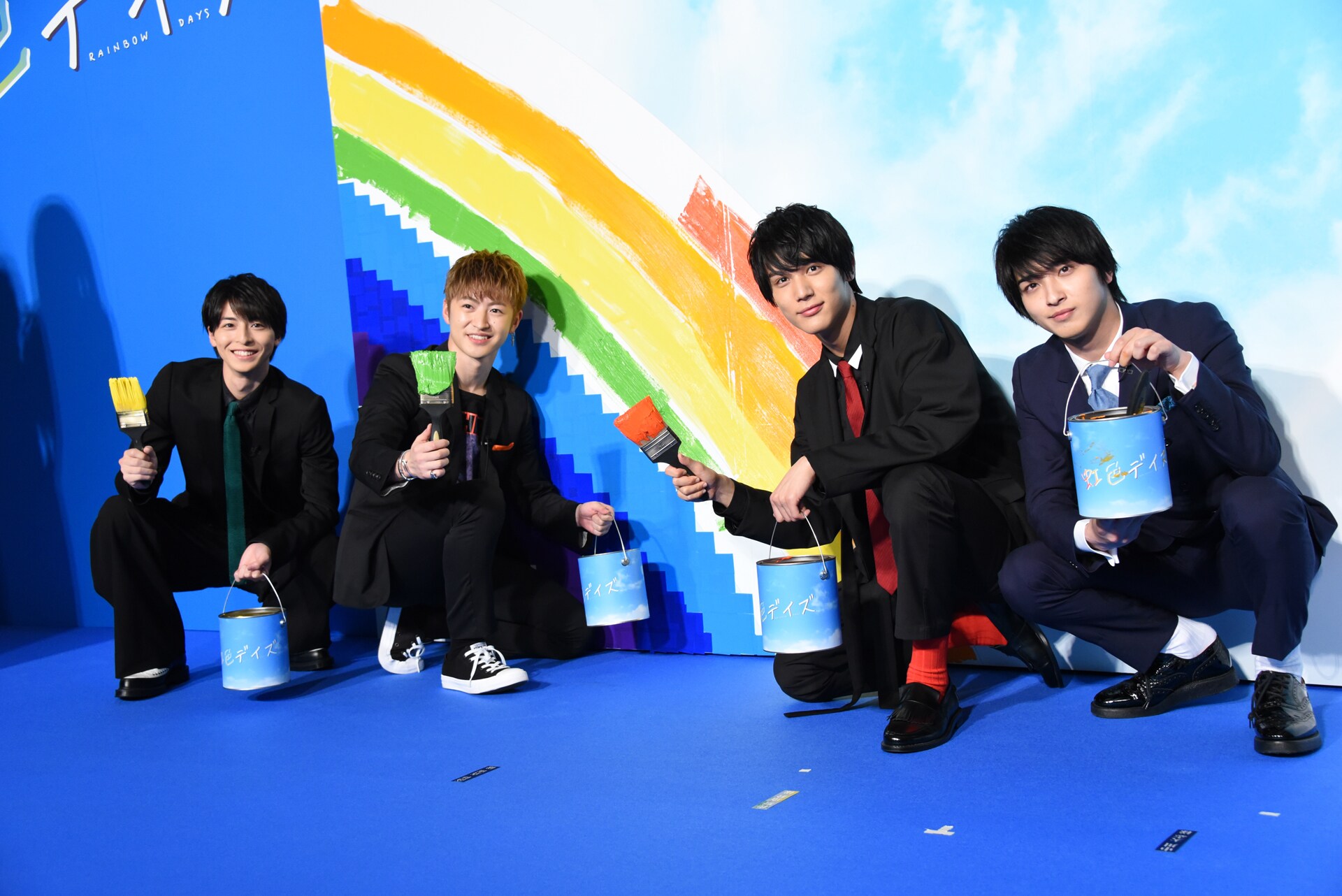 虹色デイズ」佐野玲於、中川大志、高杉真宙、横浜流星が集結！4人で