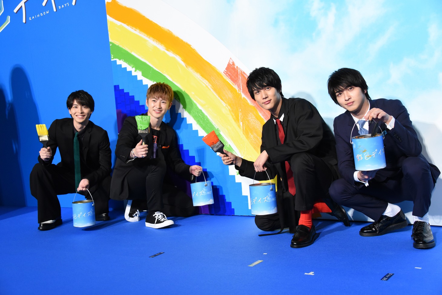 左から高杉真宙、佐野玲於、中川大志、横浜流星。