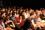 アヌシー国際アニメーション映画祭2017で開催された「GODZILLA 怪獣惑星」の「Work in Progress」の様子。