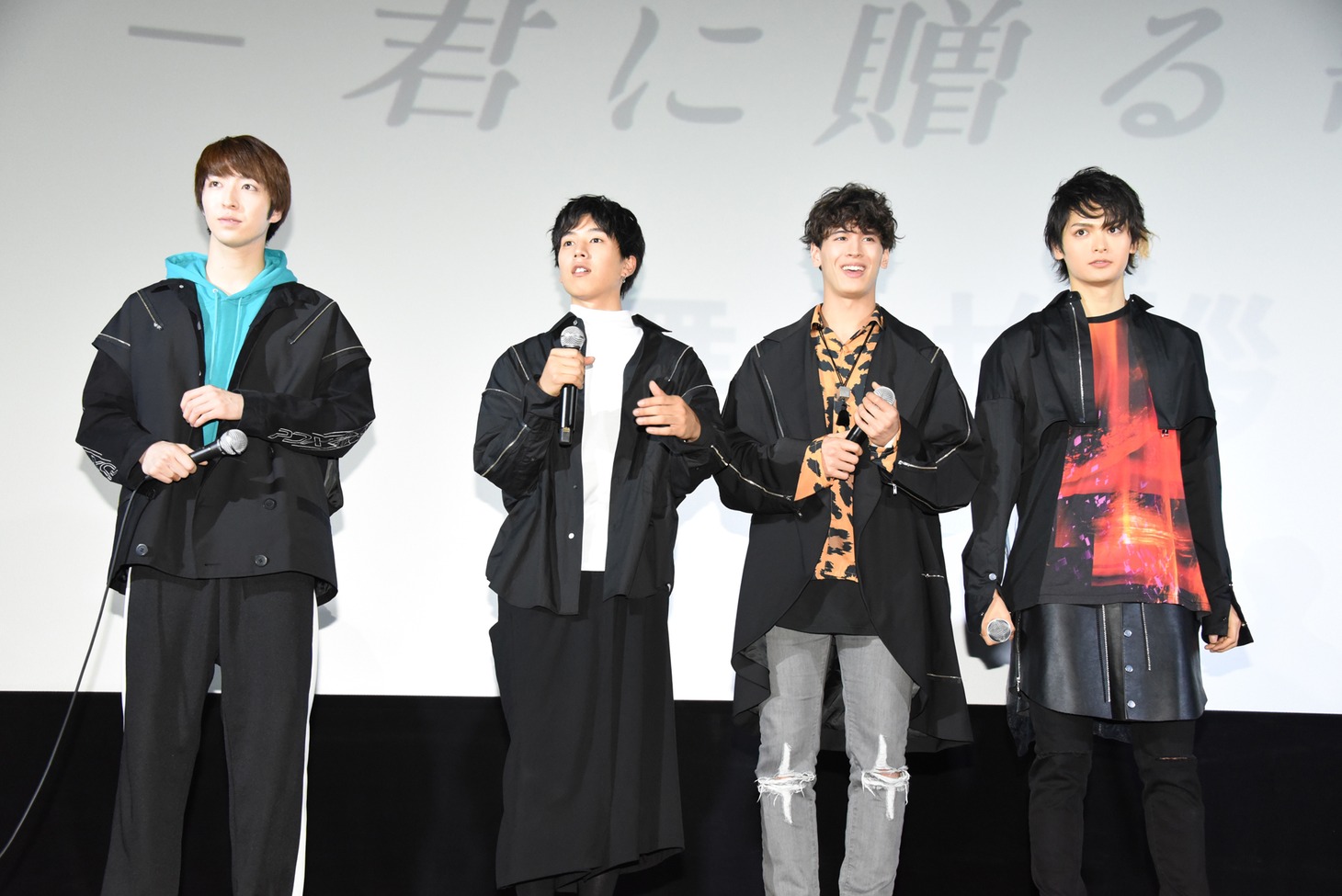「EVEN～君に贈る歌～」初日舞台挨拶の様子。