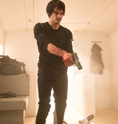 「アメリカン・アサシン」より、ディラン・オブライエン演じるミッチ・ラップ。