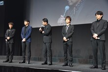 左から白濱亜嵐、山下健二郎、EXILE HIRO、岩田剛典、青柳翔。