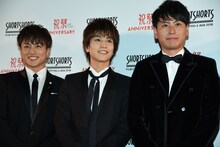 左から白濱亜嵐、岩田剛典、山下健二郎。