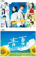 「青夏 きみに恋した30日」ムビチケ特典クリアファイルの表面（上）と裏面（下）。