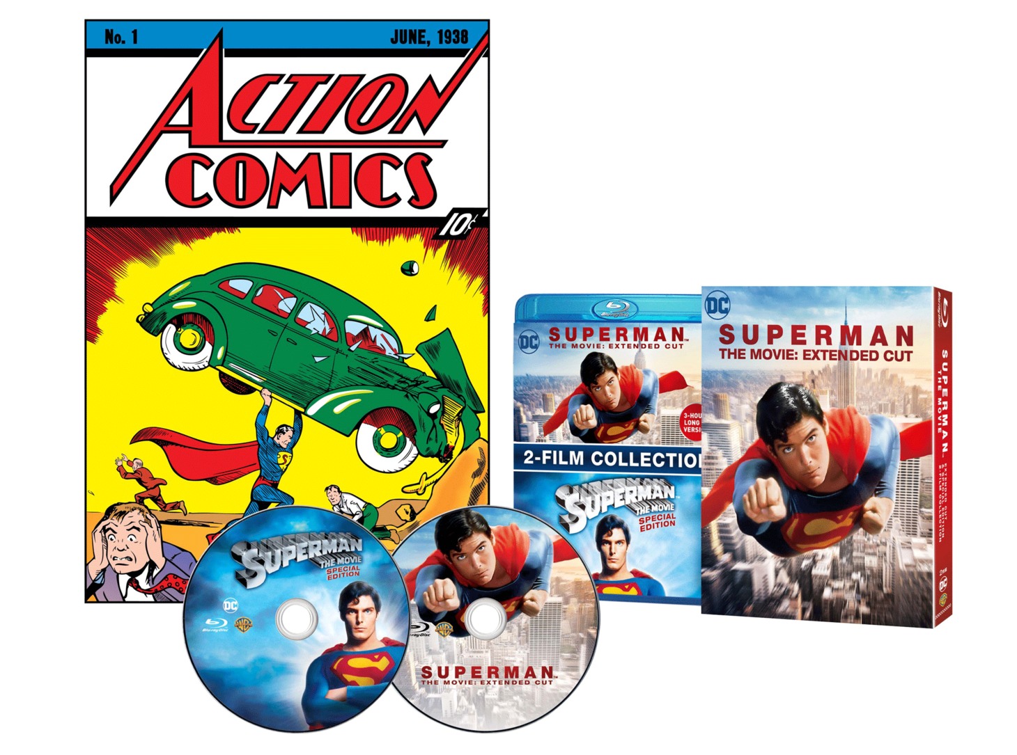 キャンペーンの景品となる「スーパーマン エクステンデッド・エディション」Blu-ray。