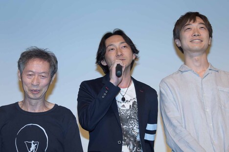 左から田村泰二郎、波岡一喜、池田良。