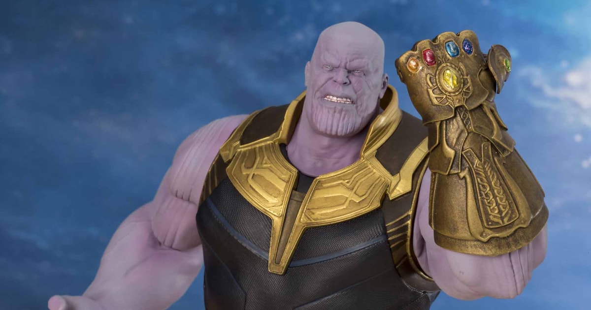 アベンジャーズ」サノスが立体化、インフィニティ・ストーンすべてを 