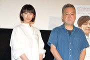 「友罪」公開記念ティーチインの様子。左から夏帆、瀬々敬久。
