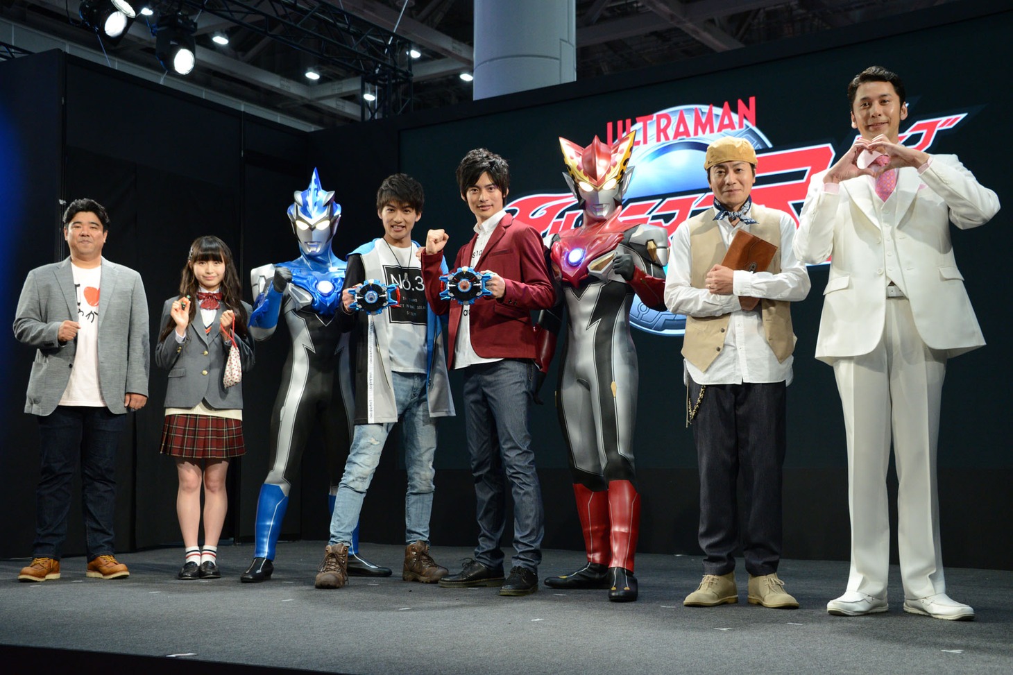 「ウルトラマンR／B」製作発表会の様子。
