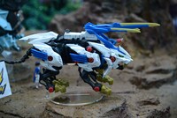 タカラトミーブース「ゾイドワイルド」コーナーの様子。