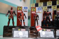 タカラトミーブースのマーベルコーナーの様子。