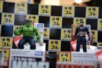 タカラトミーブースのマーベルコーナーの様子。