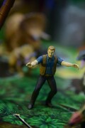 タカラトミーブース「ジュラシック・ワールド」コーナーより、「アニア 探検！ ジュラシック・ワールド」に付属のオーウェン。