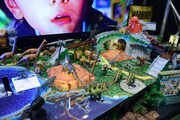 タカラトミーブース「ジュラシック・ワールド」コーナーの様子。