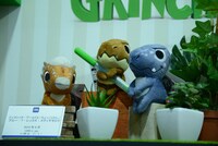 タカラトミーブース「ちょっこりさん」コーナーの様子。