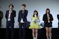 「トウキョウ・リビング・デッド・アイドル」初日舞台挨拶の様子。