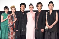 「Vision」公開記念舞台挨拶の様子。