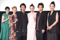 「Vision」公開記念舞台挨拶の様子。