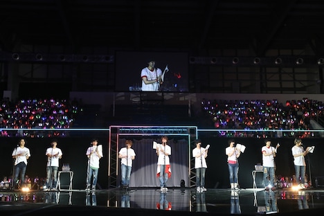 「KING OF PRISM Rose Party 2018」で行われた朗読劇の様子。