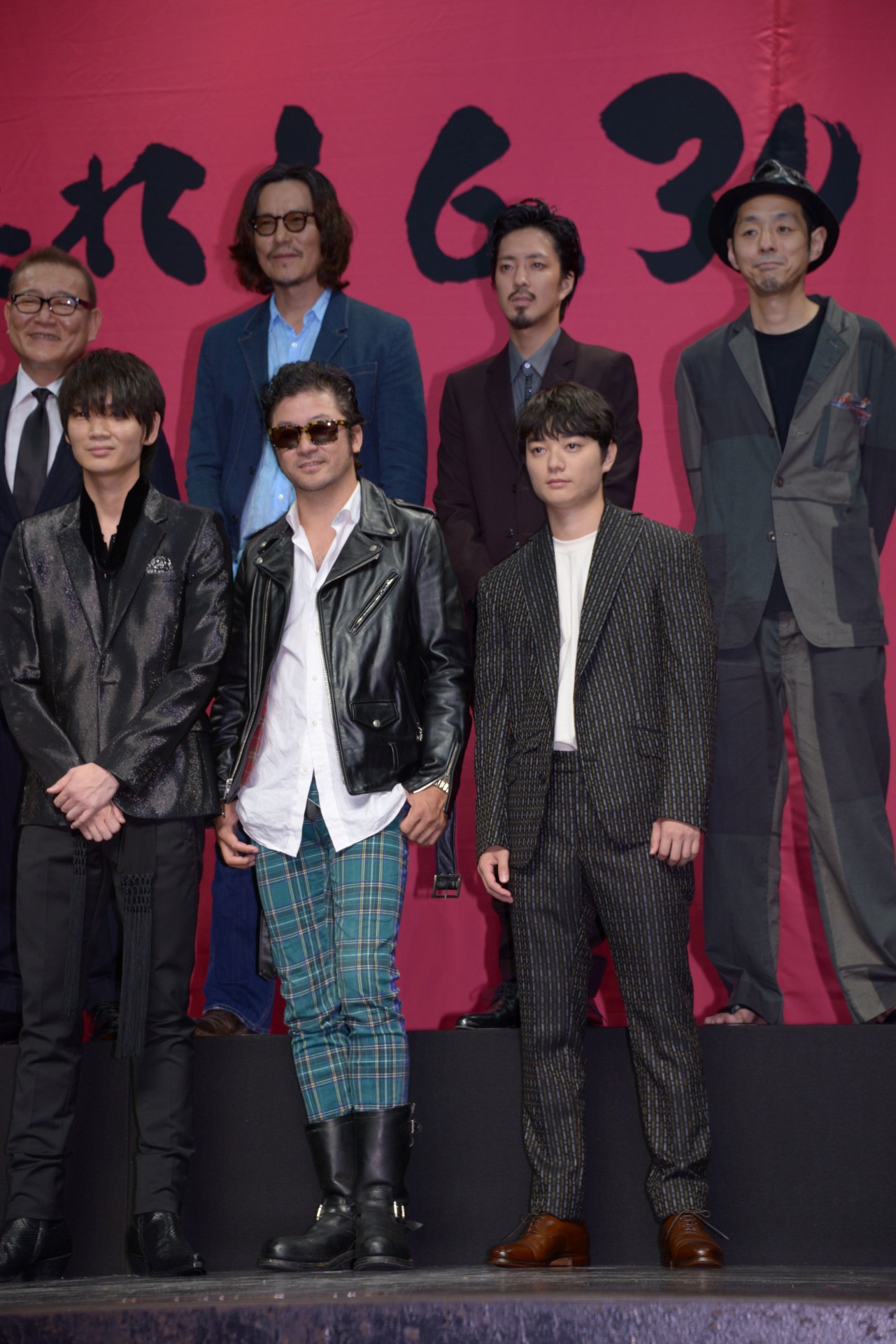 「パンク侍、斬られて候」完成披露イベントの様子。