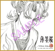 ムビチケの購入特典となる、桂正和描き下ろしのキャラクター色紙。