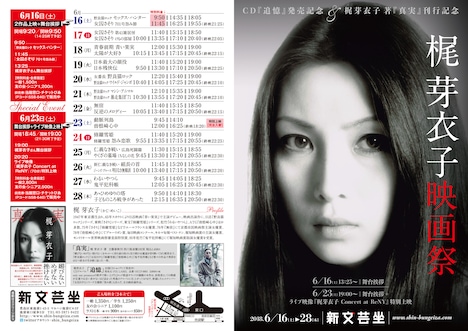 「梶芽衣子映画祭」チラシ