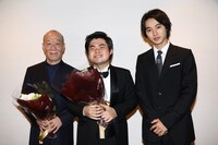 左から久石譲、辻井伸行、山崎賢人。