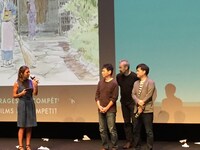 アヌシー国際アニメーション映画祭にて、「劇場版『若おかみは小学生！』」舞台挨拶の様子。