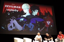 湯浅政明が参加したアヌシー国際アニメーション映画祭2018マスタークラスの様子。