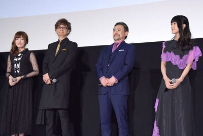 左から加隈亜衣、山寺宏一、高木渉、釘宮理恵。