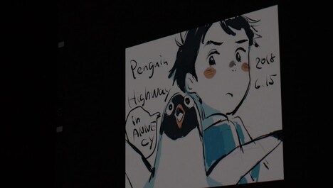 ライブドローイングで描かれたイラスト。