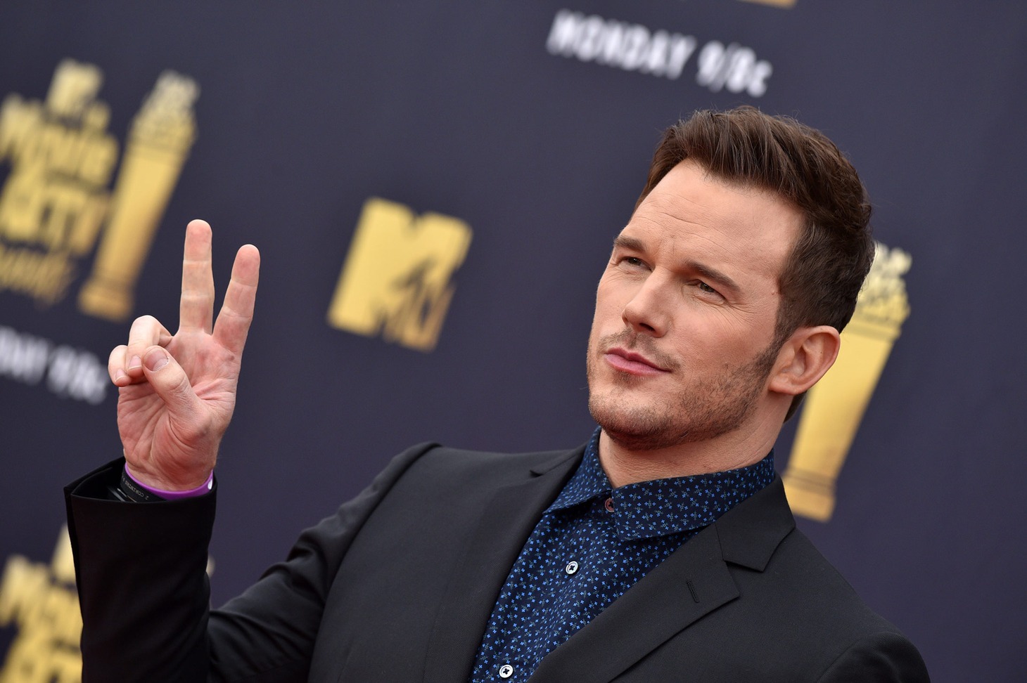 2018 MTV Movie & TV Awardsに出席したクリス・プラット。（写真提供：Hahn Lionel / ABACA / Newscom / ゼータ イメージ）