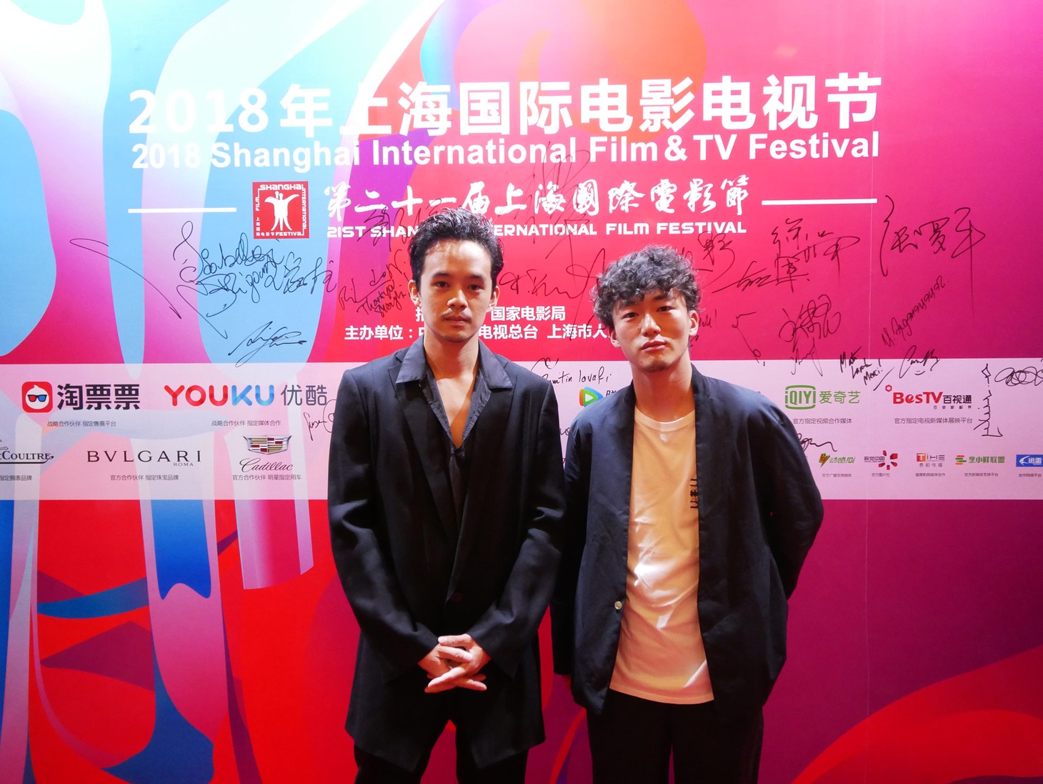 第21回上海国際映画祭に参加した池松壮亮（左）と松居大悟（右）。