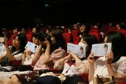 第21回上海国際映画祭で行われた「キスできる餃子」イベントの様子。
