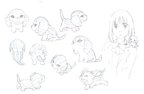 「金曜ロードSHOW!」新オープニングに登場する「犬」（制作中）。(c)NTV