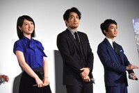 左から桜庭ななみ、大谷亮平、大江晋平。