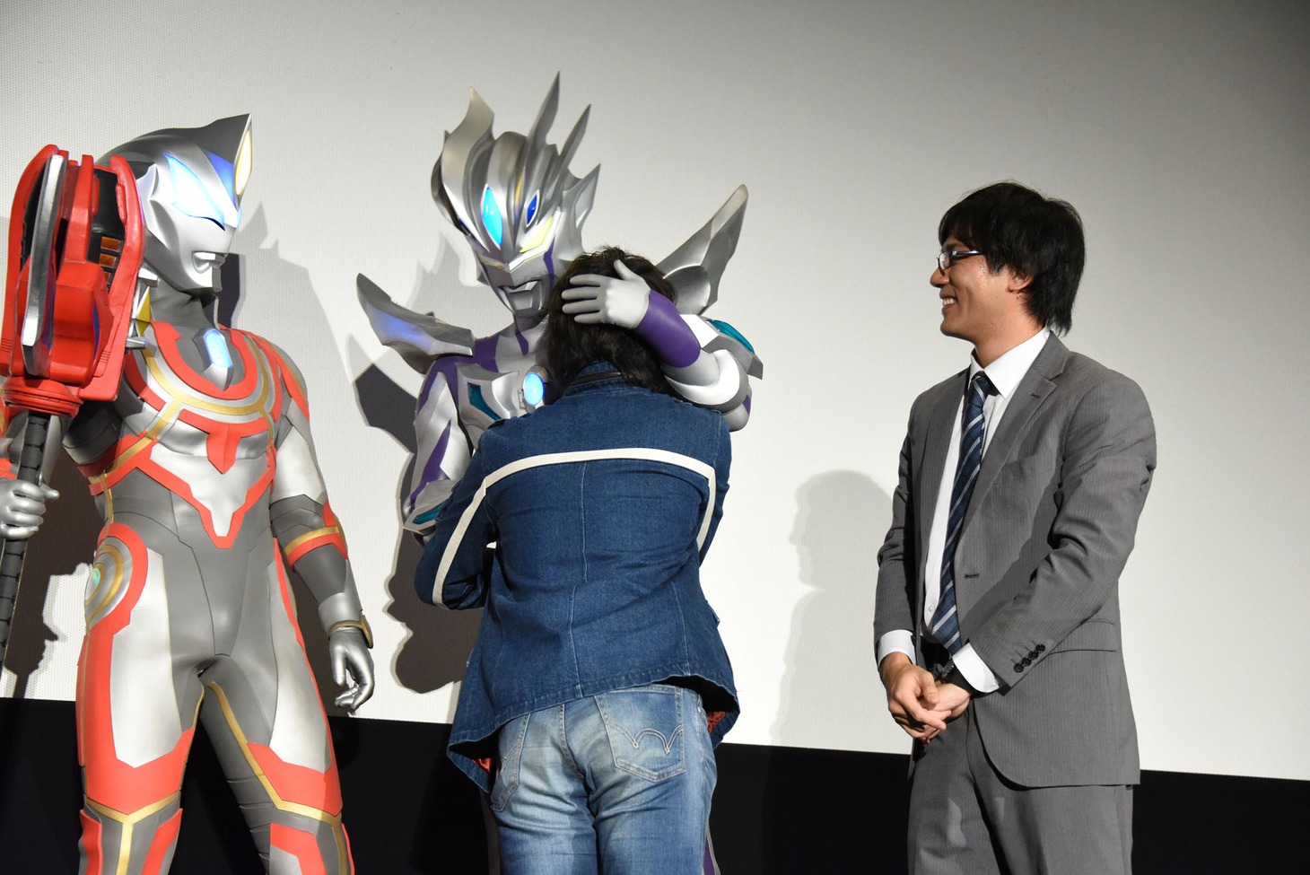 「劇場版 ウルトラマンジード つなぐぜ！ 願い!!」グランドフィナーレ舞台挨拶の様子。