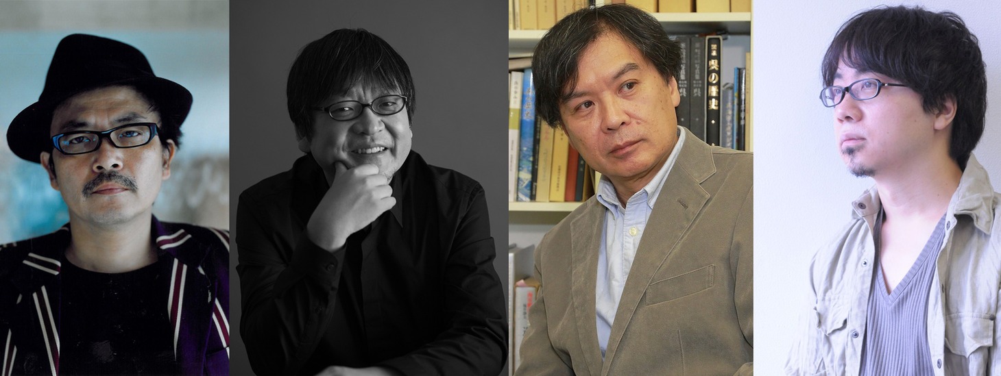 左から園子温、細田守、片渕須直、新海誠。