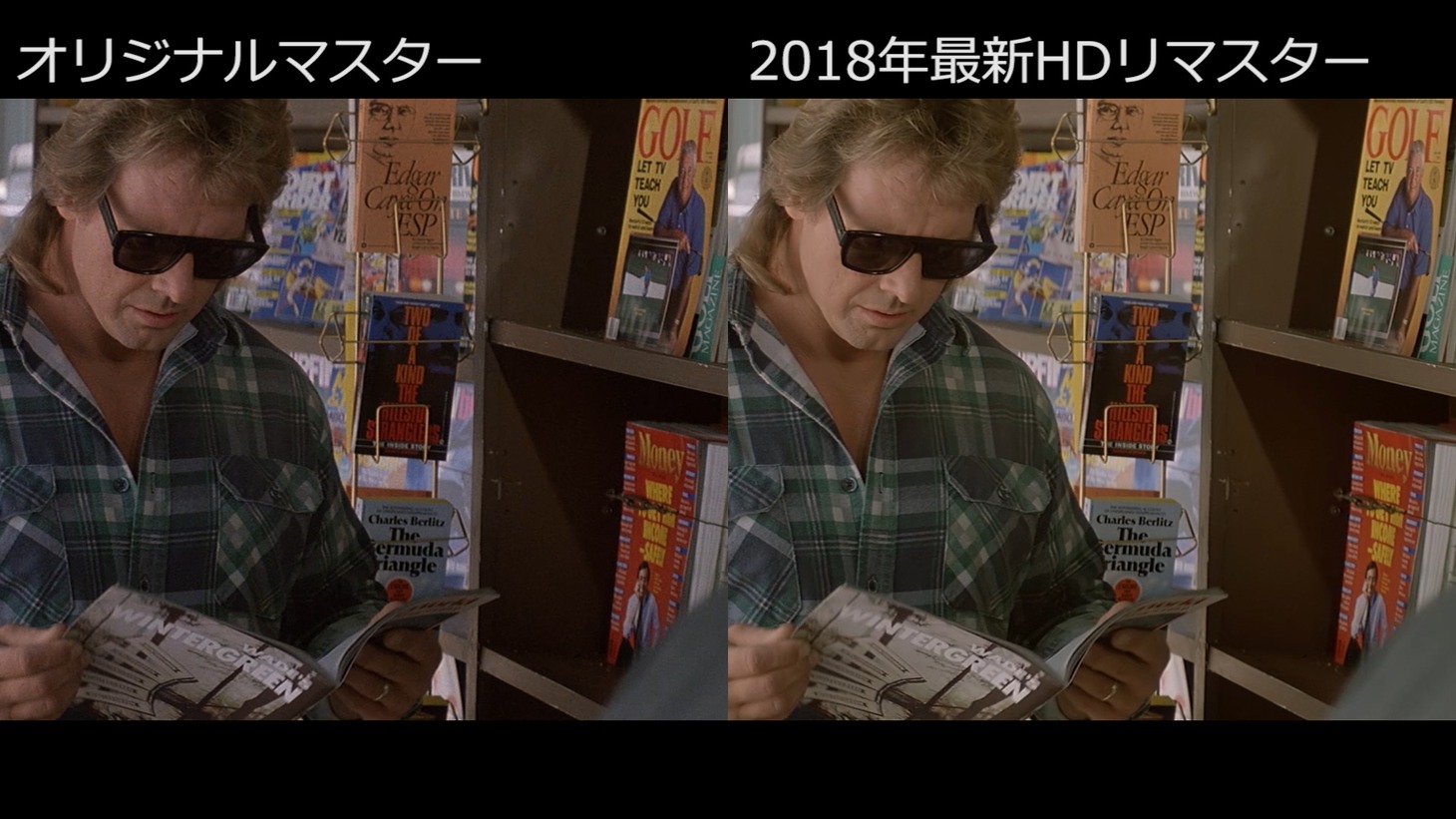 「ゼイリブ」オリジナルマスター版とHDリマスター版の比較画像。