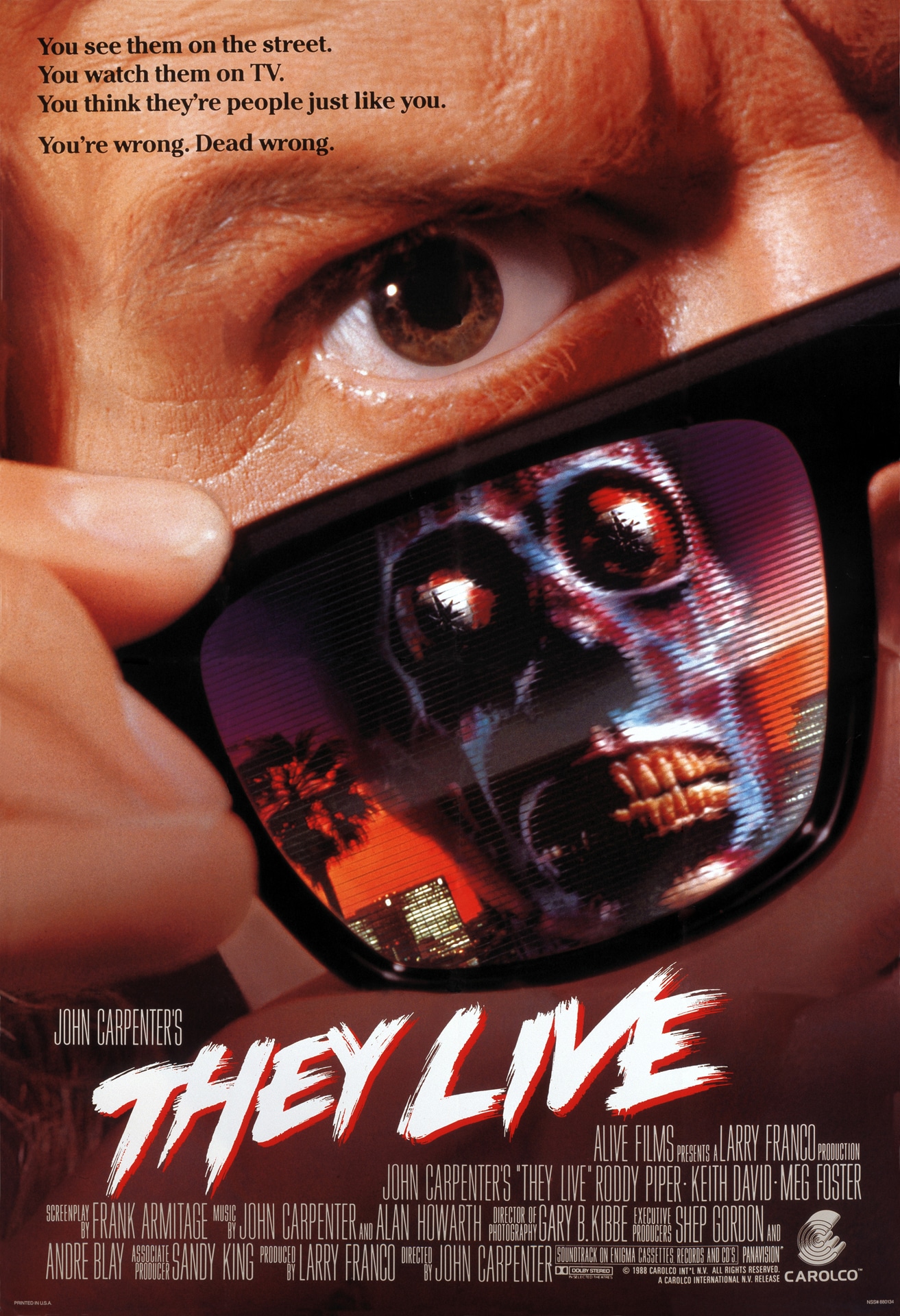 1988年に全米で公開された際の「ゼイリブ」ビジュアル。