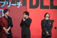 左から福士蒼汰、吉沢亮、早乙女太一。