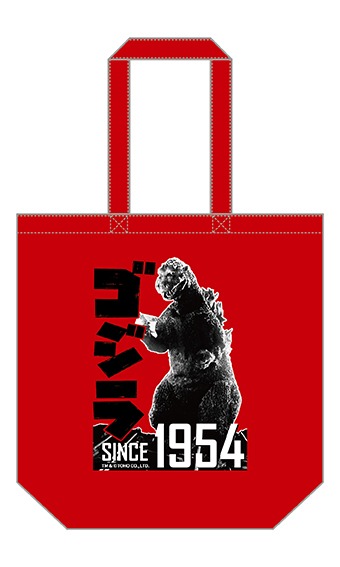 「ゴジラ特別展 in 台湾」で販売されるトートバッグ（890台湾ドル）のイメージ画像。
