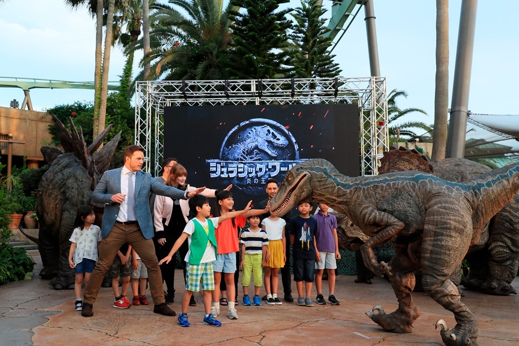 「ジュラシック・ワールド／炎の王国」スペシャルイベントの様子。