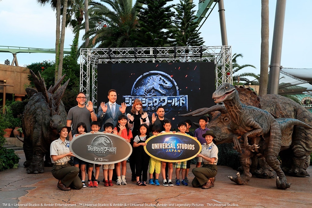 「ジュラシック・ワールド／炎の王国」スペシャルイベントの様子。