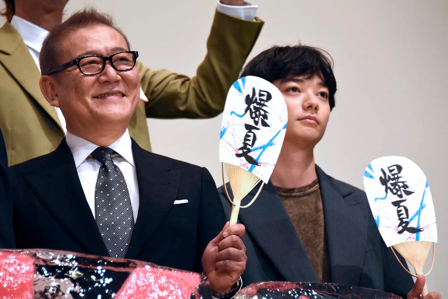 「パンク侍、斬られて候」初日舞台挨拶の様子。