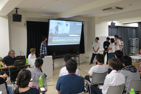 映像制作ワークショップ（1）の様子。