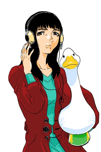 羽生生純による「ルームロンダリング」描きおろしイラスト。