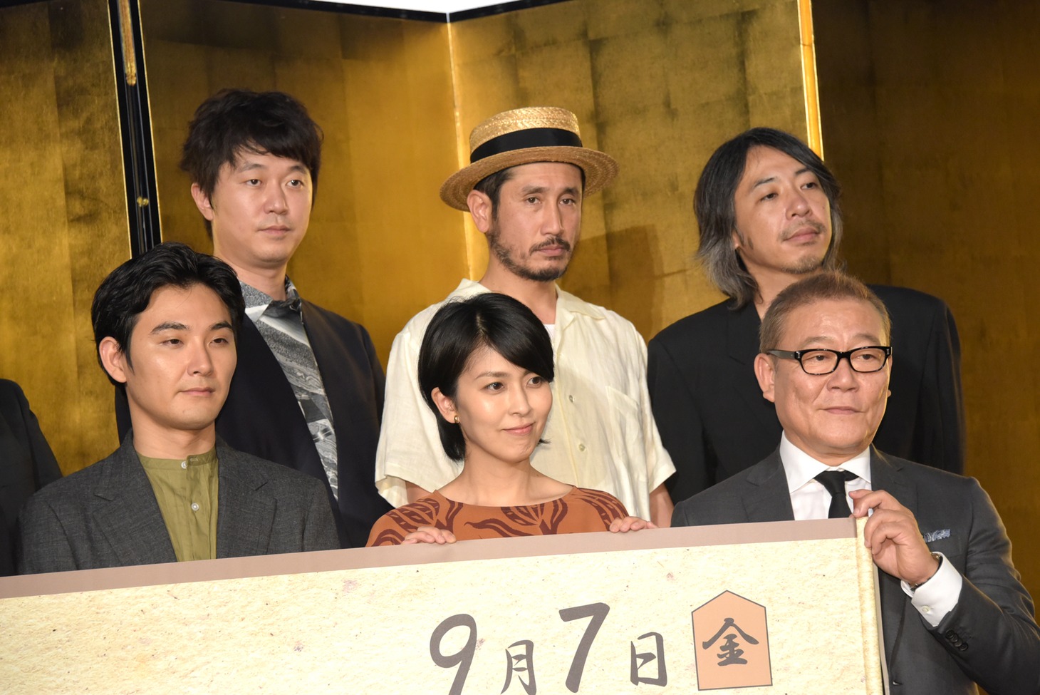 「泣き虫しょったんの奇跡」完成披露試写会の様子。