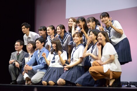 テレビドラマ「チア☆ダン」特別試写会の様子。